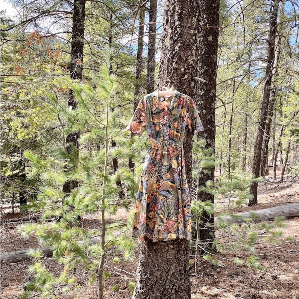 Vintage Tropical Tiki Dress